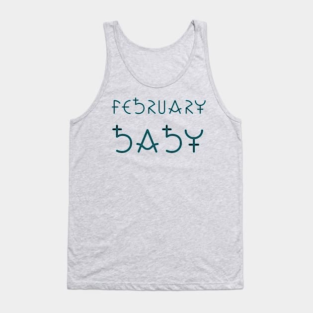 Month of February Tank Top by Zodiac Syndicate